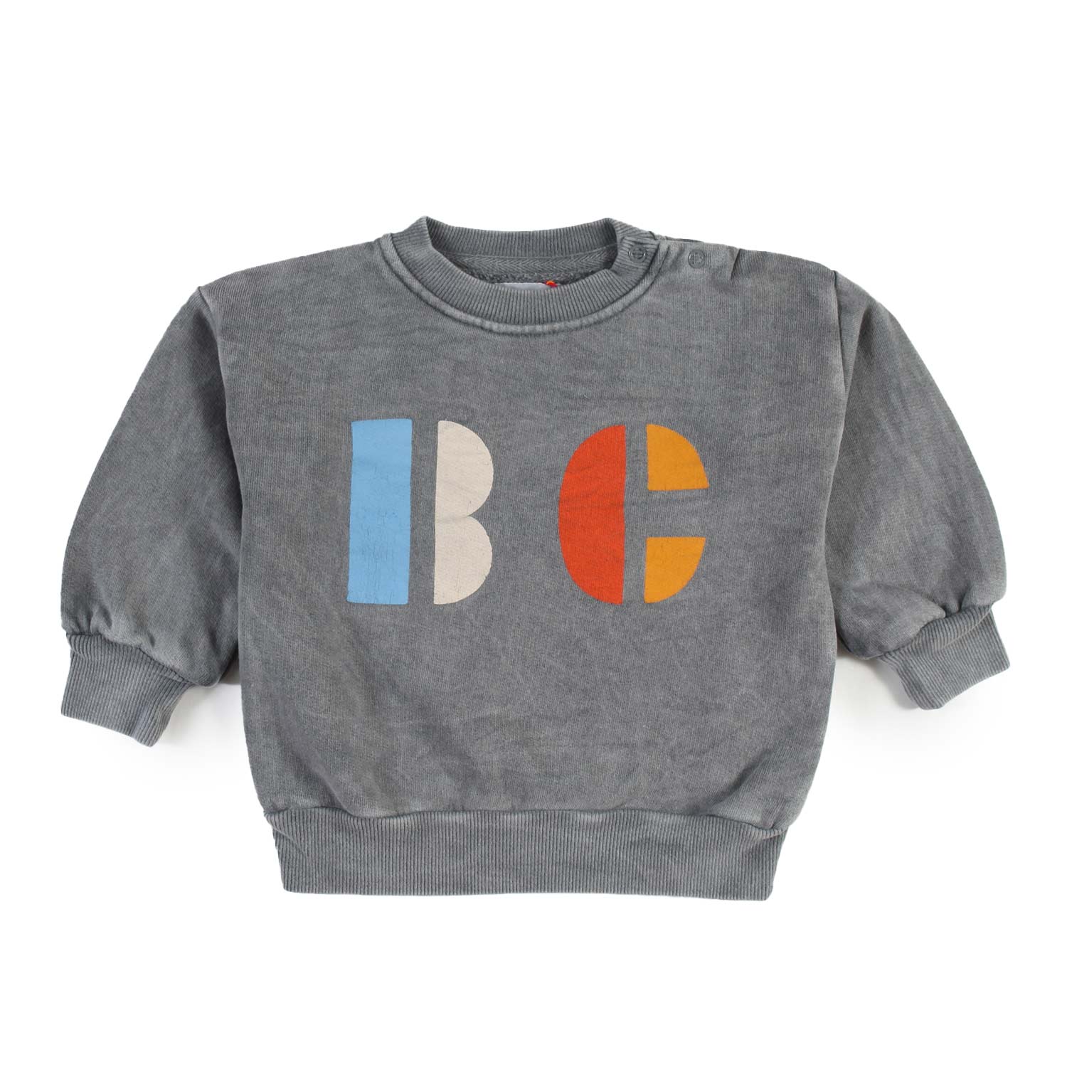 Felpa BC grigia e multicolor Bimbo e Bimba - annameglio.com abbigliamento moda