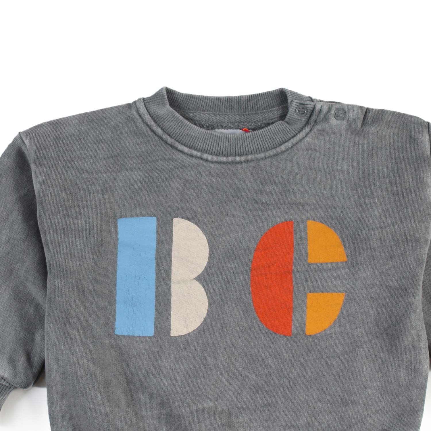 Felpa BC grigia e multicolor Bimbo e Bimba - annameglio.com abbigliamento moda