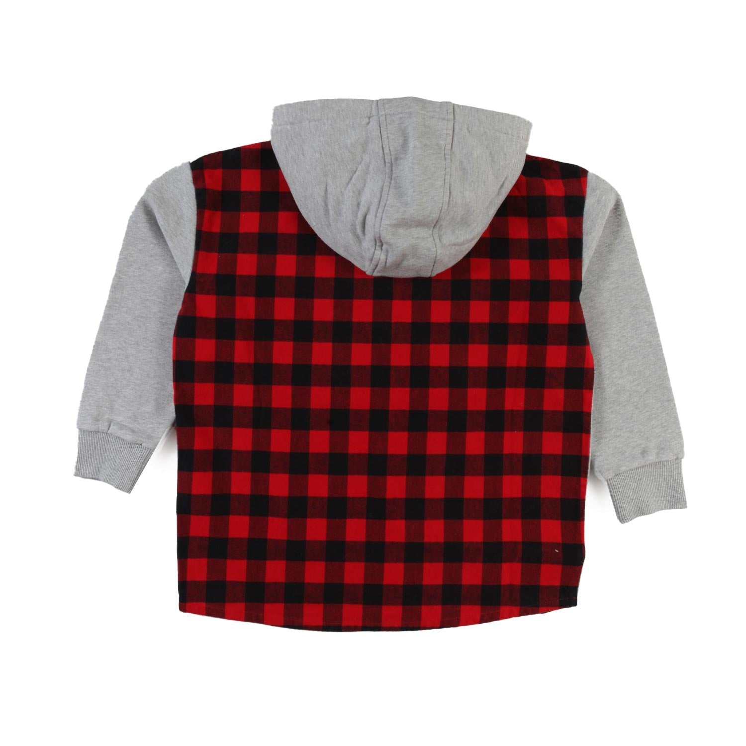 Felpa hoodie Woolrich grigia e quadri rosso-neri - annameglio.com abbigliamento moda