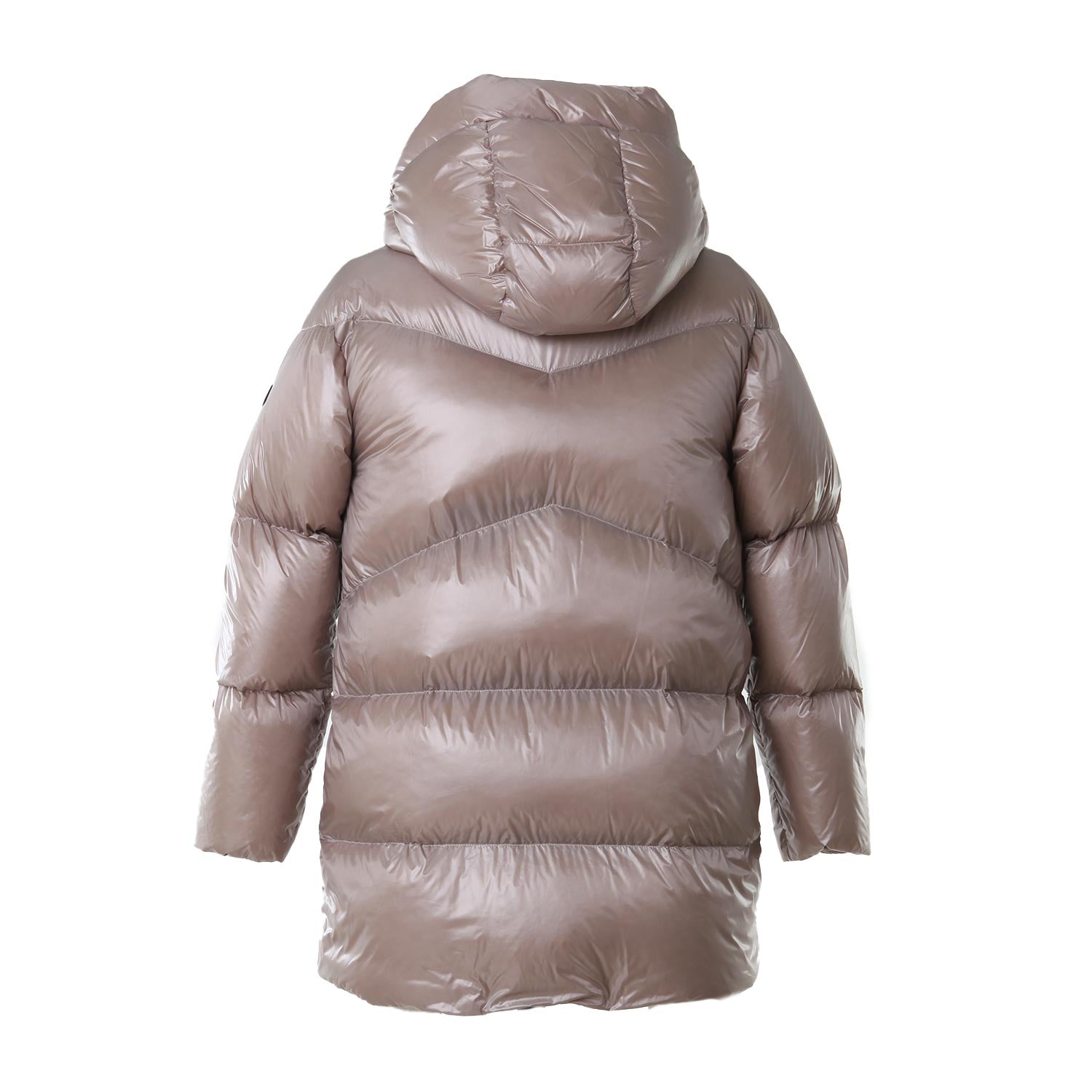 Piumino Aliquippa tortora satinato Bambina Ragazza - annameglio.com abbigliamento moda