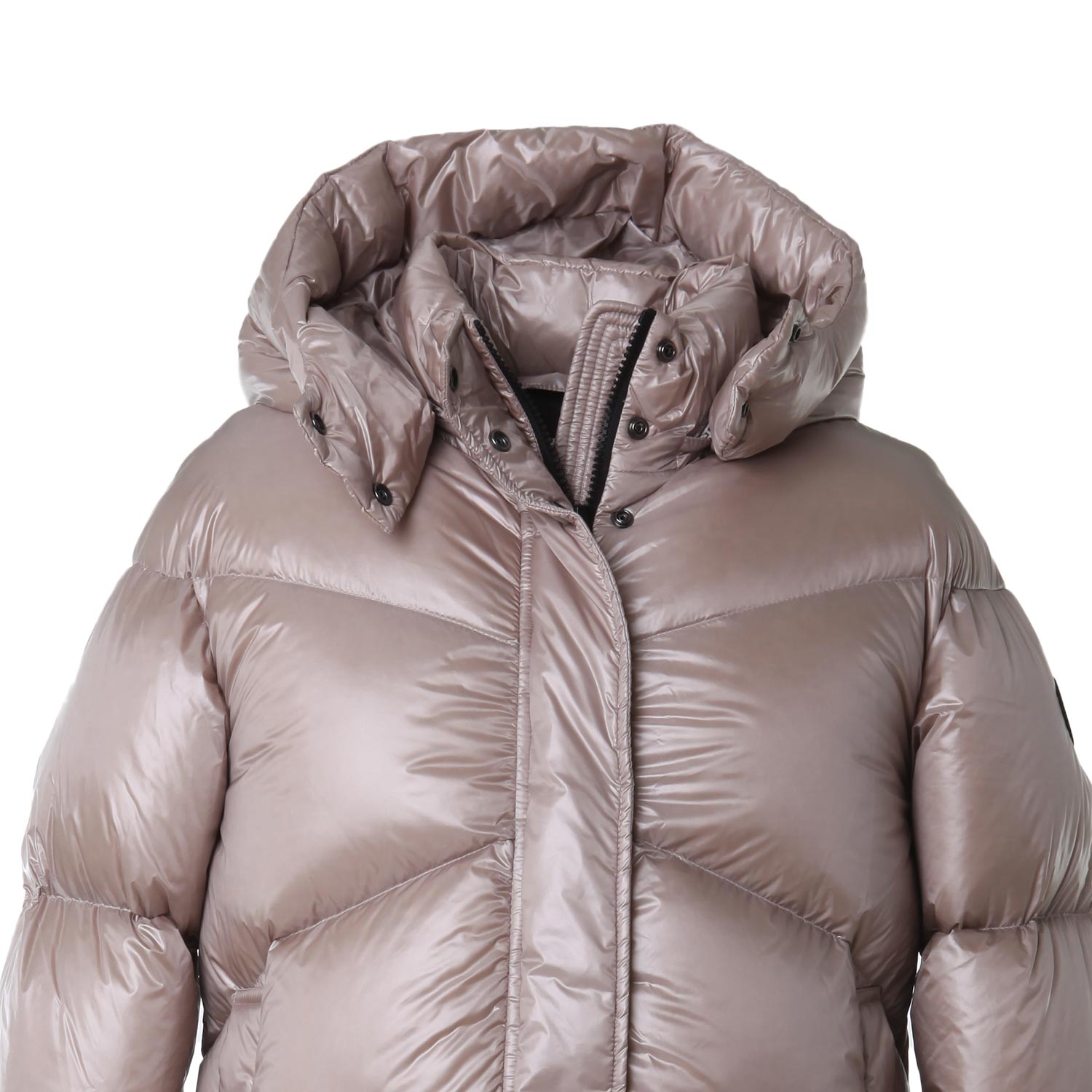 Piumino Aliquippa tortora satinato Bambina Ragazza - annameglio.com abbigliamento moda