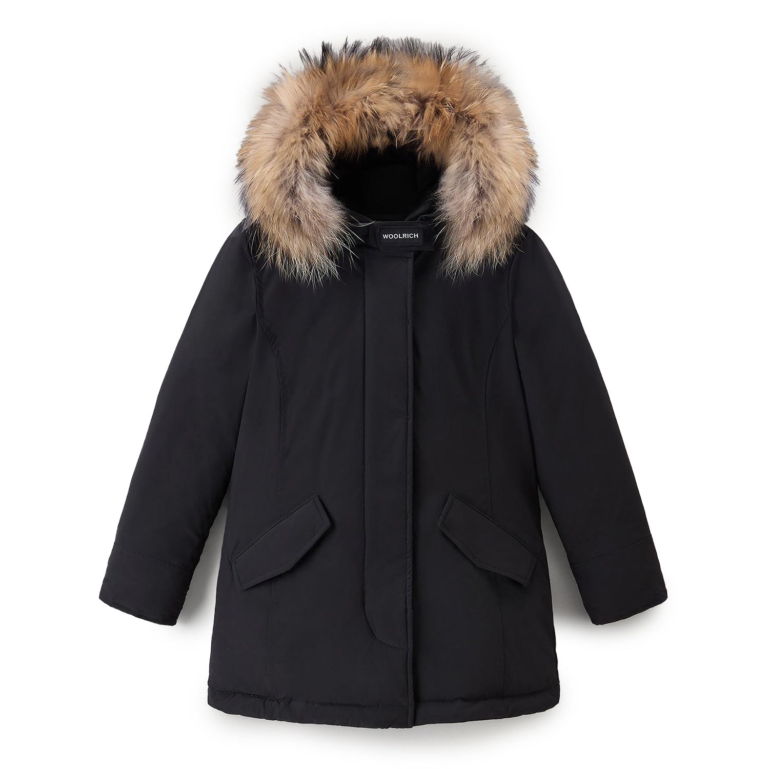 Arctic Parka Luxury Raccoon nero Bambina e Ragazza - annameglio.com abbigliamento moda