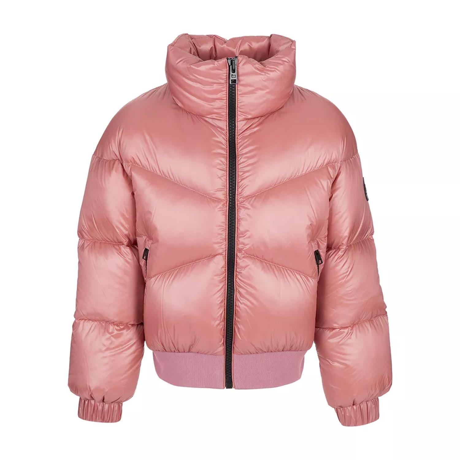 Piumino Aliquippa Bomber rosa dry satinato - annameglio.com abbigliamento moda