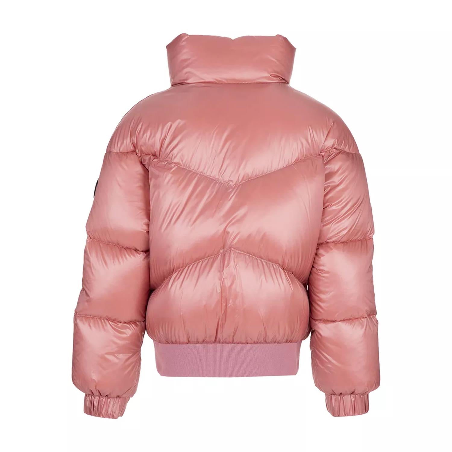 Piumino Aliquippa Bomber rosa dry satinato - annameglio.com abbigliamento moda