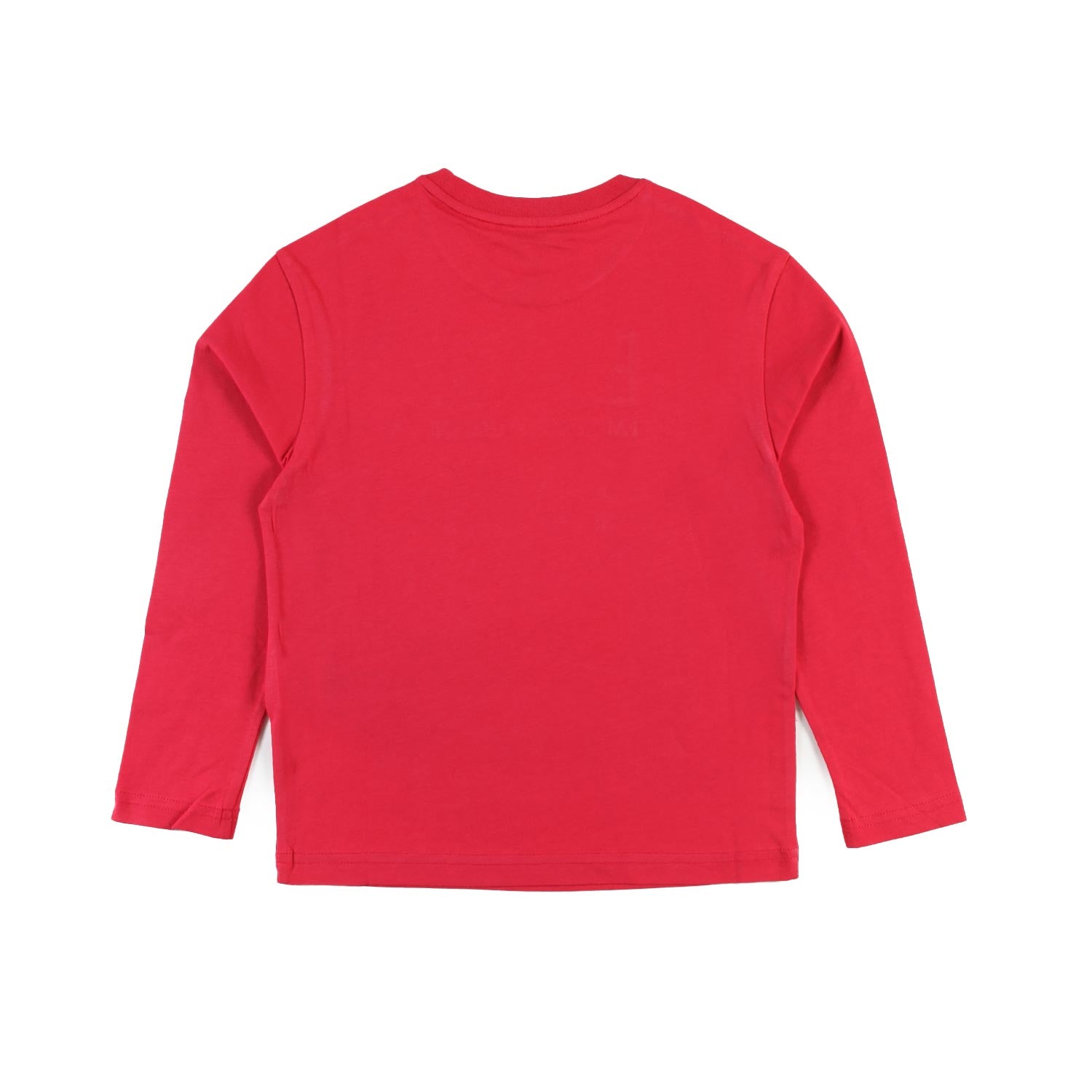 T-shirt lunga rossa con logo EA7 laminato argento - annameglio.com abbigliamento moda