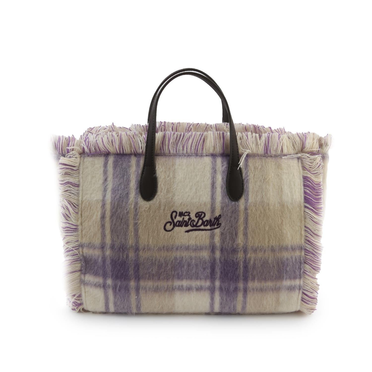 Borsa Colette New Tartan panna e lilla - annameglio.com abbigliamento moda
