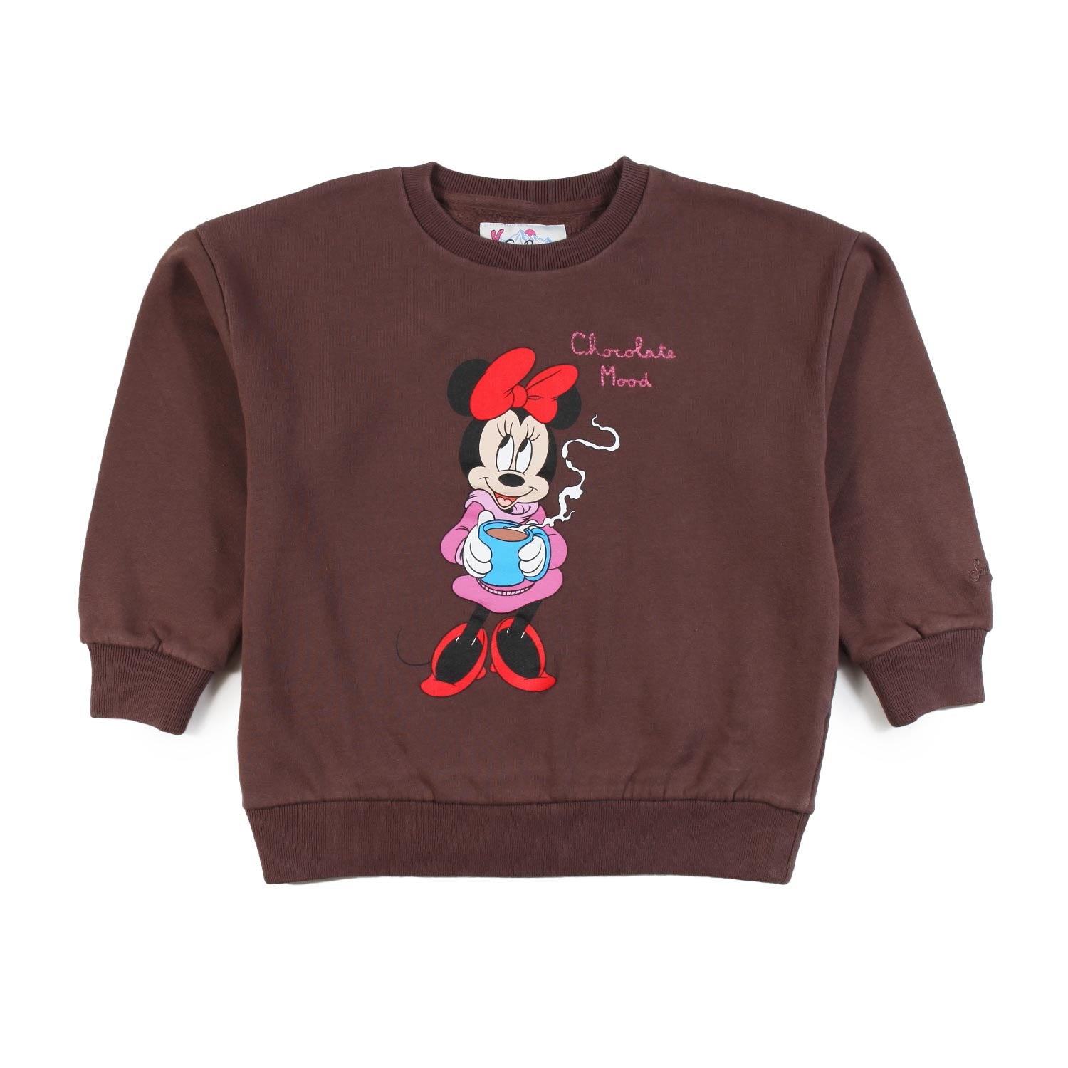Felpa Minnie Choco Mood marrone Bambina - annameglio.com abbigliamento moda