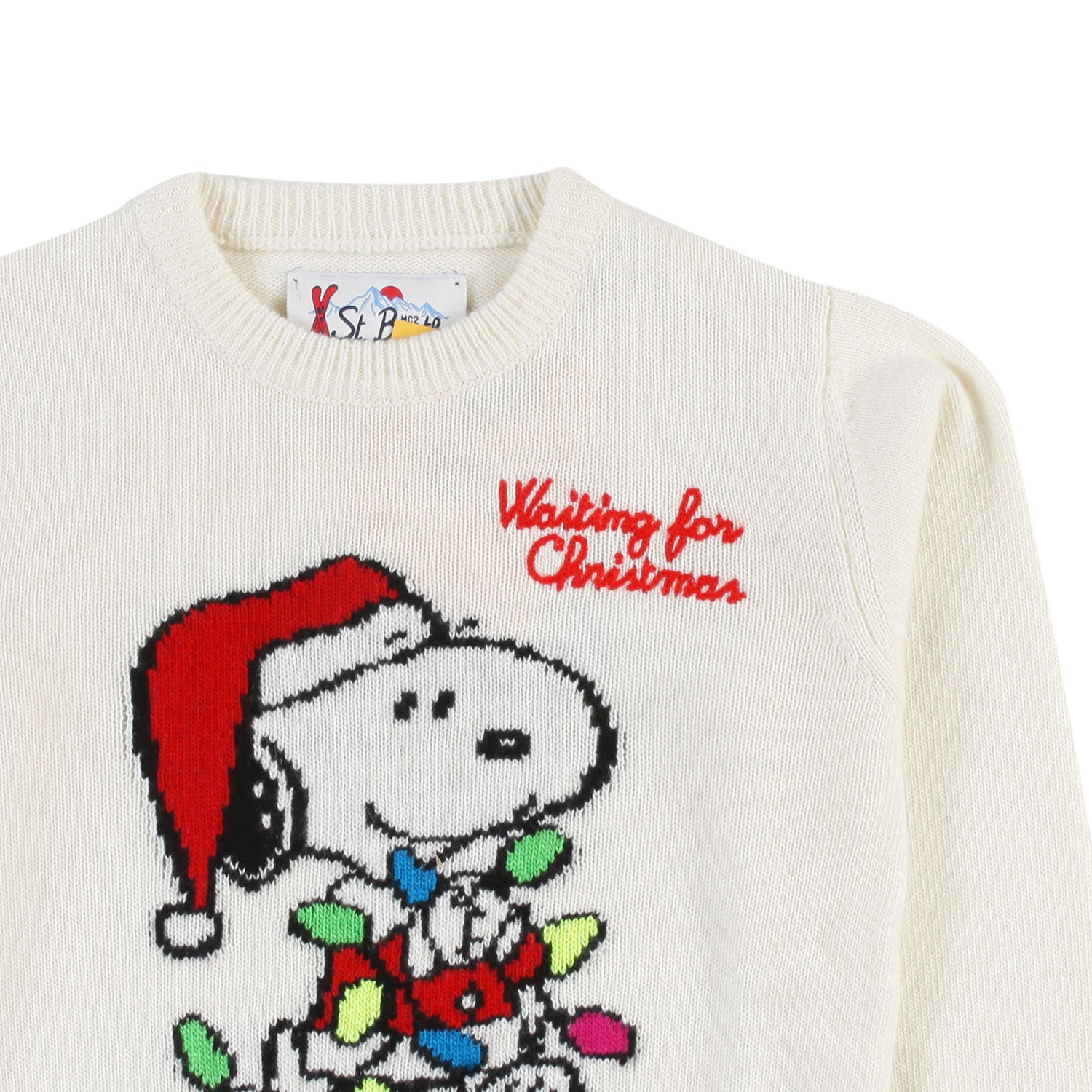 Maglione MC2 panna con tema Snoopy Christmas - annameglio.com abbigliamento moda