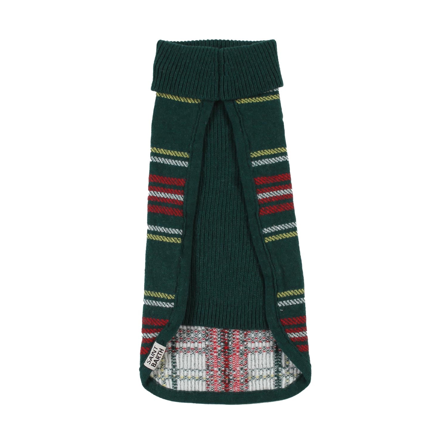 Maglione dolcevita MC2 verde tartan per cani - annameglio.com abbigliamento moda