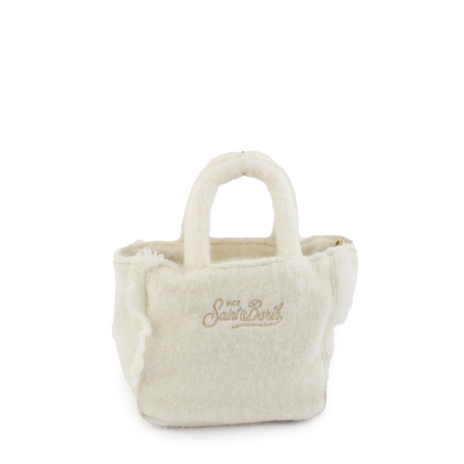 Borsa Vanity Mini Classic panna con loghi oro - annameglio.com abbigliamento moda
