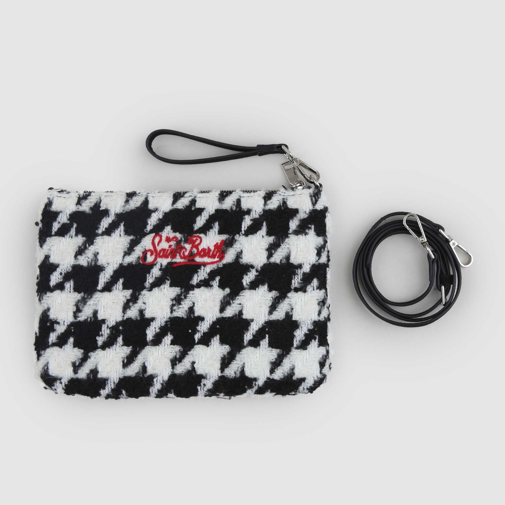 Borsetta Parisienne nera con logo bianco - annameglio.com abbigliamento moda