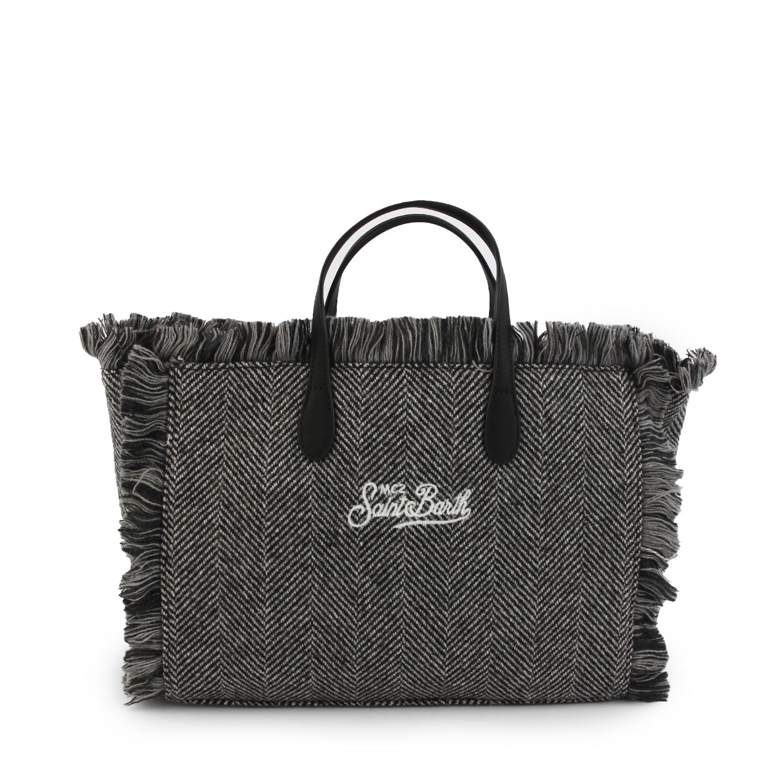 Borsa Colette Donegal Herringbone panna e nera - annameglio.com abbigliamento moda