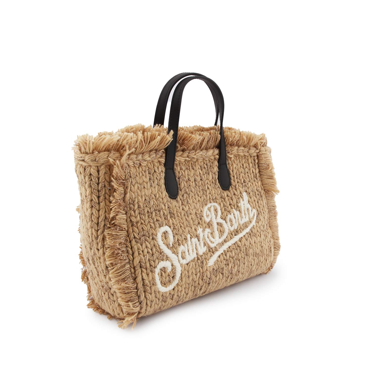 Borsa Colette HandKnit Lurex beige e oro - annameglio.com abbigliamento moda