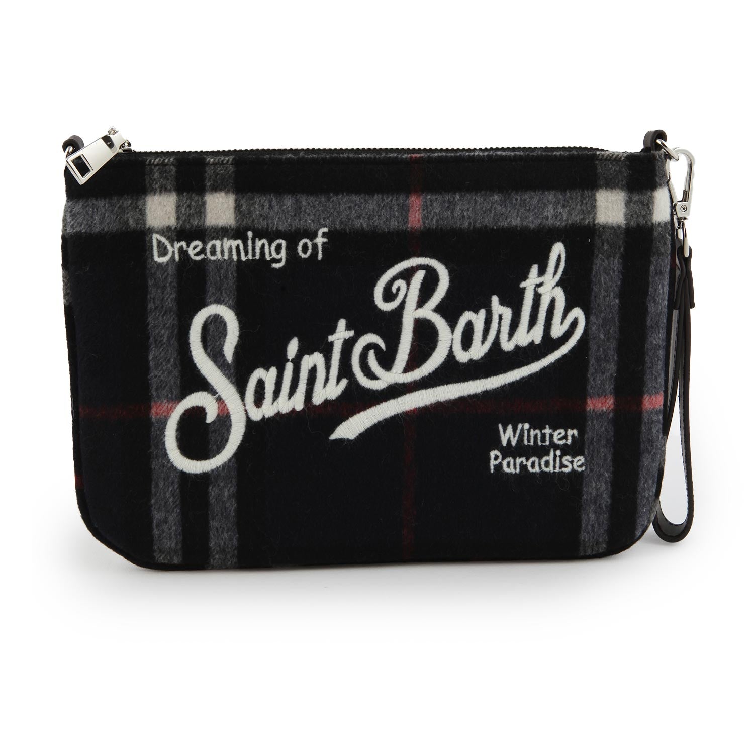 Borsetta a mano Parisienne Tartan Big blu navy - annameglio.com abbigliamento moda