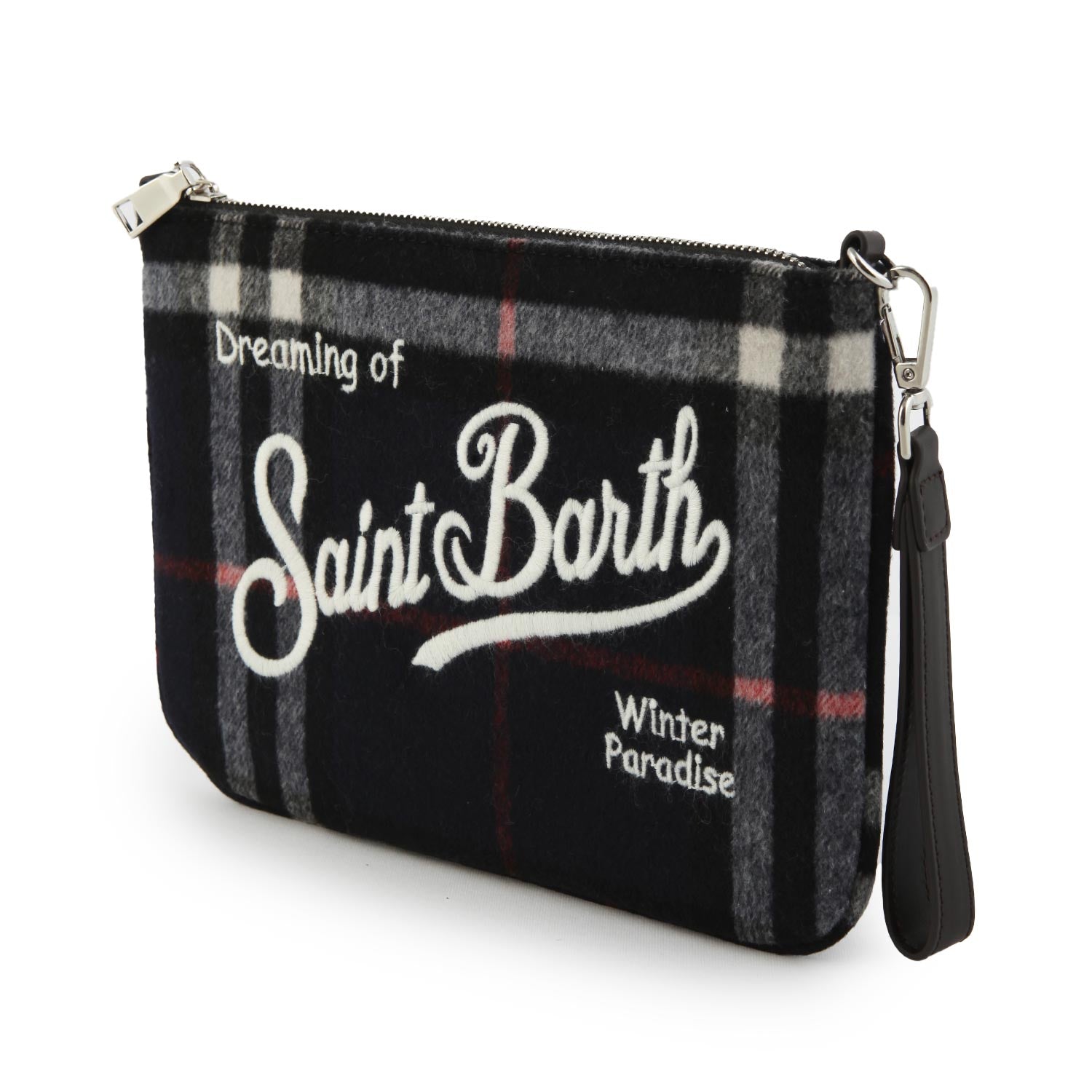 Borsetta a mano Parisienne Tartan Big blu navy - annameglio.com abbigliamento moda
