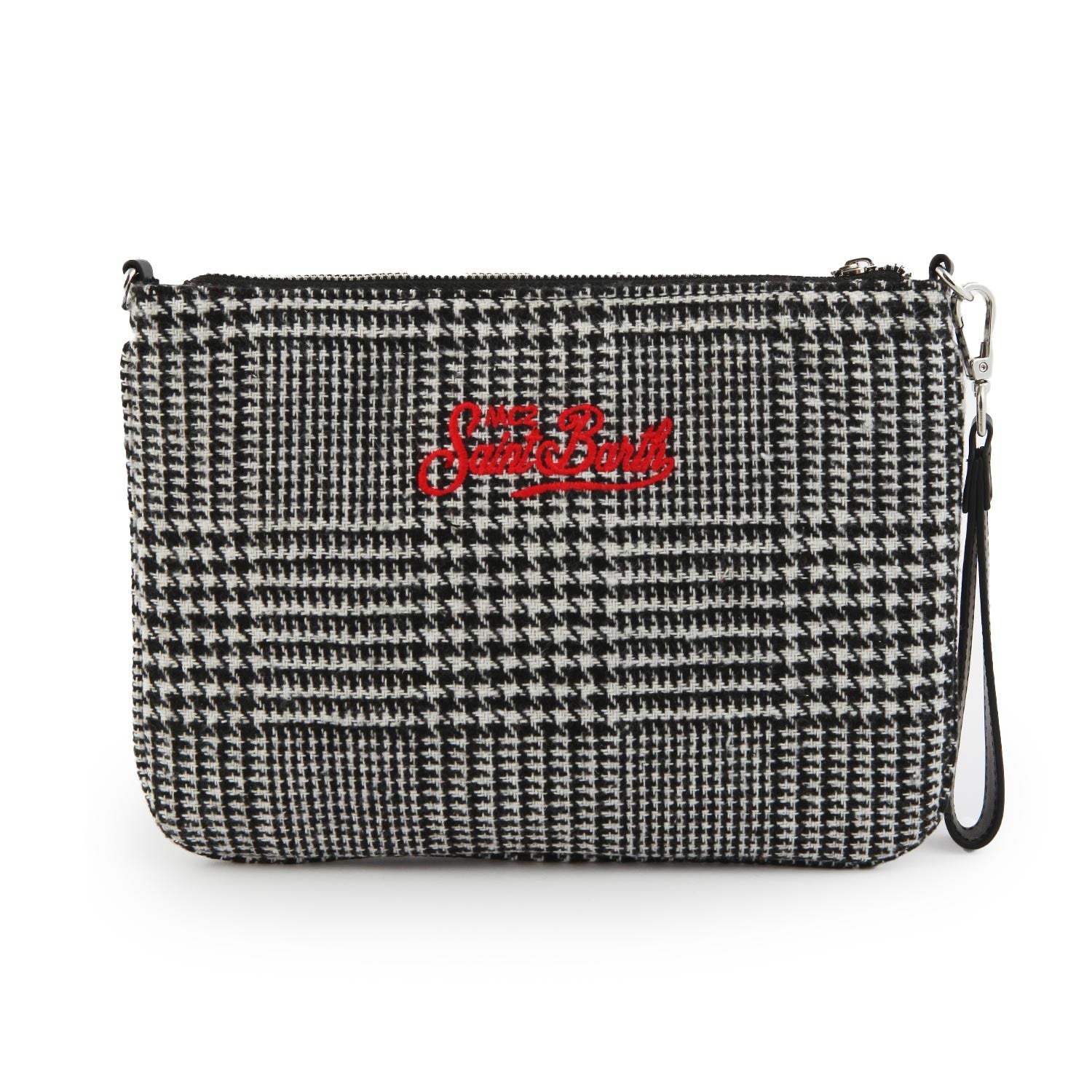 Borsetta Parisienne Galles Check bianca e nera - annameglio.com abbigliamento moda