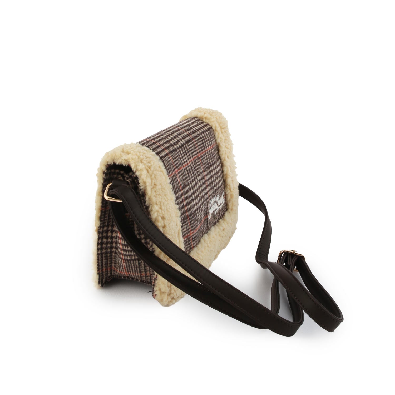 Borsetta Shearly Mutton Galles marrone e beige - annameglio.com abbigliamento moda