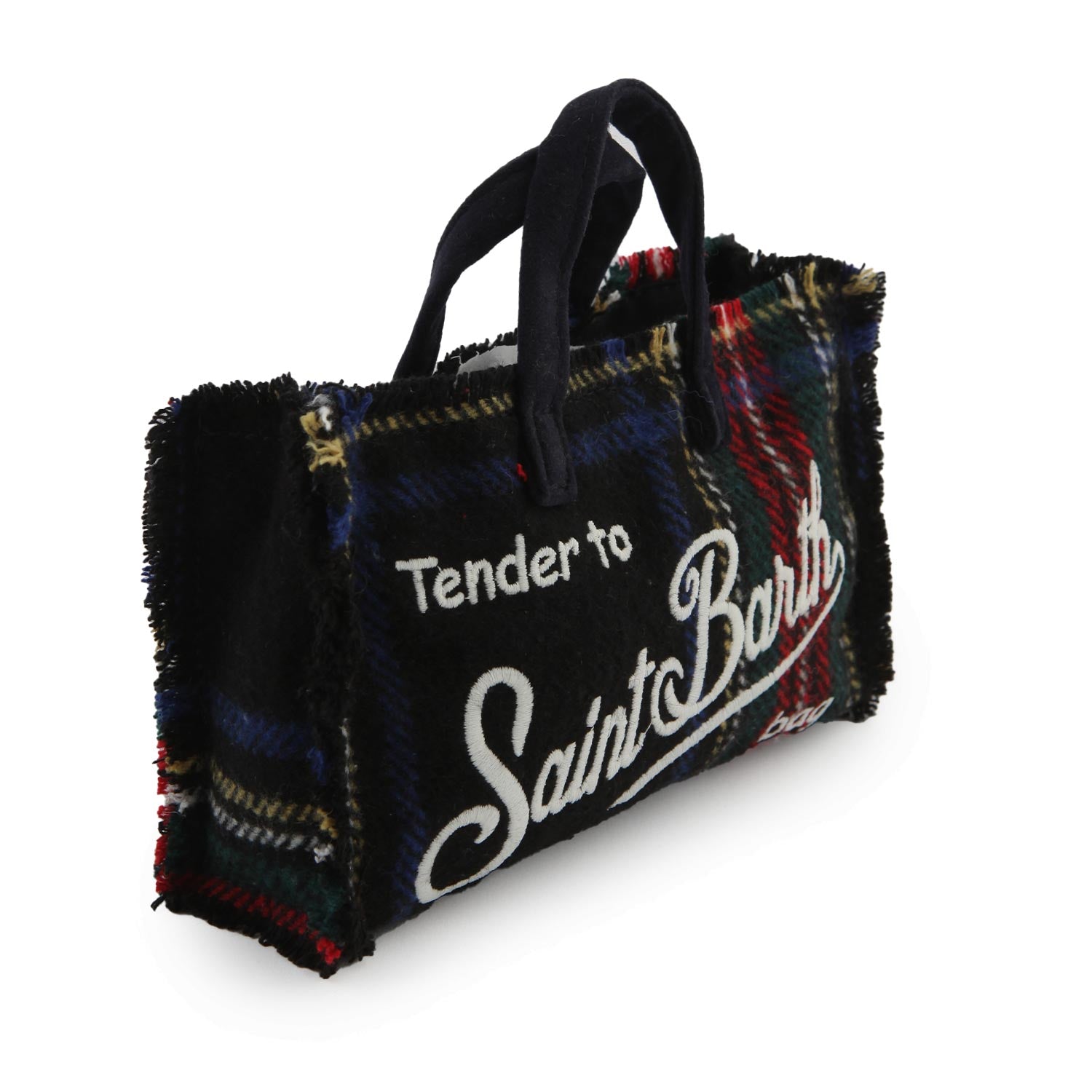 Borsettina portacellulare tartan nera e multicolor - annameglio.com abbigliamento moda