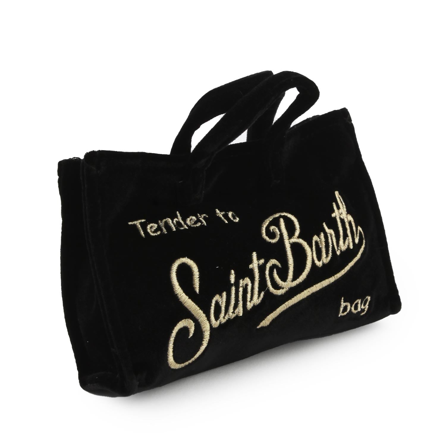 Borsettina portacellulare velvet nera e oro - annameglio.com abbigliamento moda