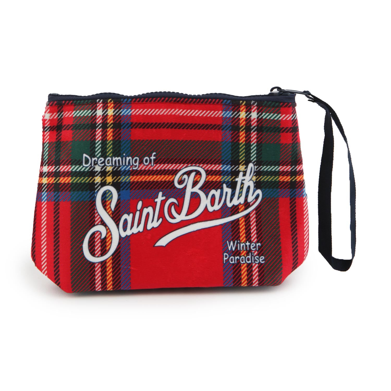 Pochette Aline Tartan rossa e multicolor - annameglio.com abbigliamento moda