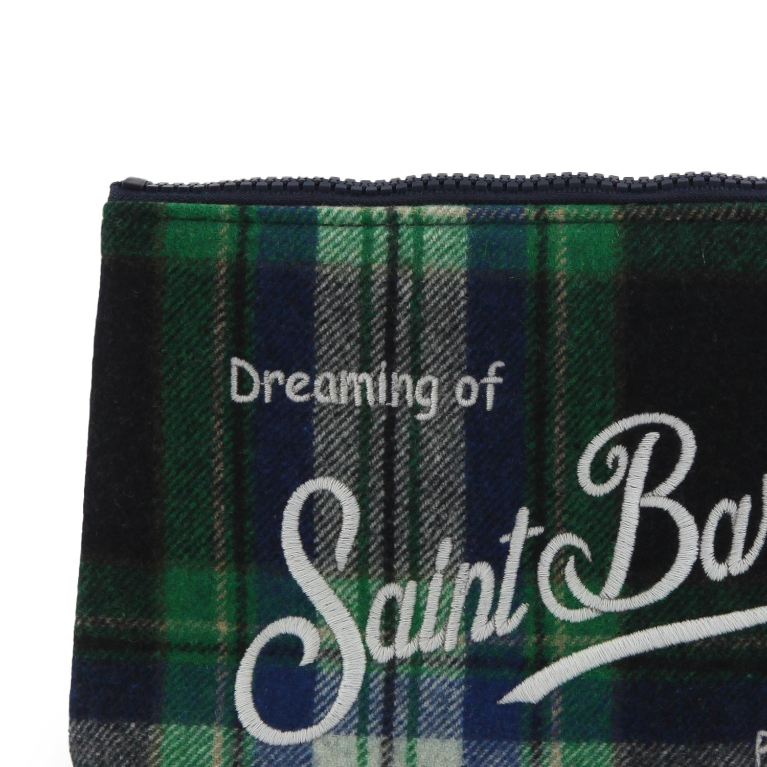 Pochette Aline Tartan Simple blu e verde - annameglio.com abbigliamento moda