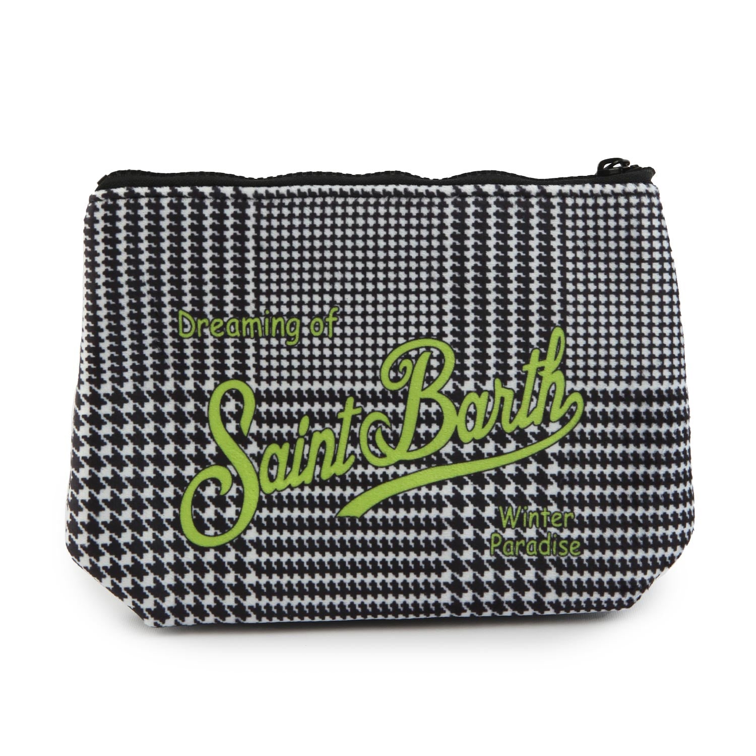 Pochette Aline Pied De Poule bianca e nera - annameglio.com abbigliamento moda