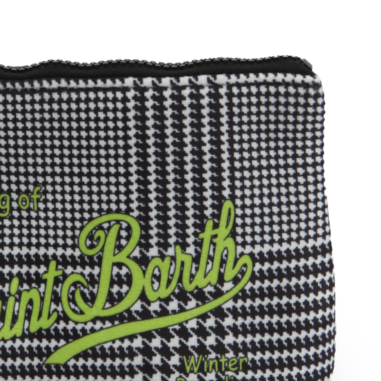 Pochette Aline Pied De Poule bianca e nera - annameglio.com abbigliamento moda