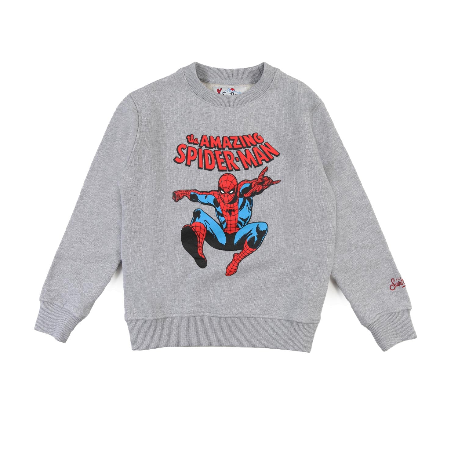 Felpa MC2 Spiderman grigio chiaro melange Bambino - annameglio.com abbigliamento moda