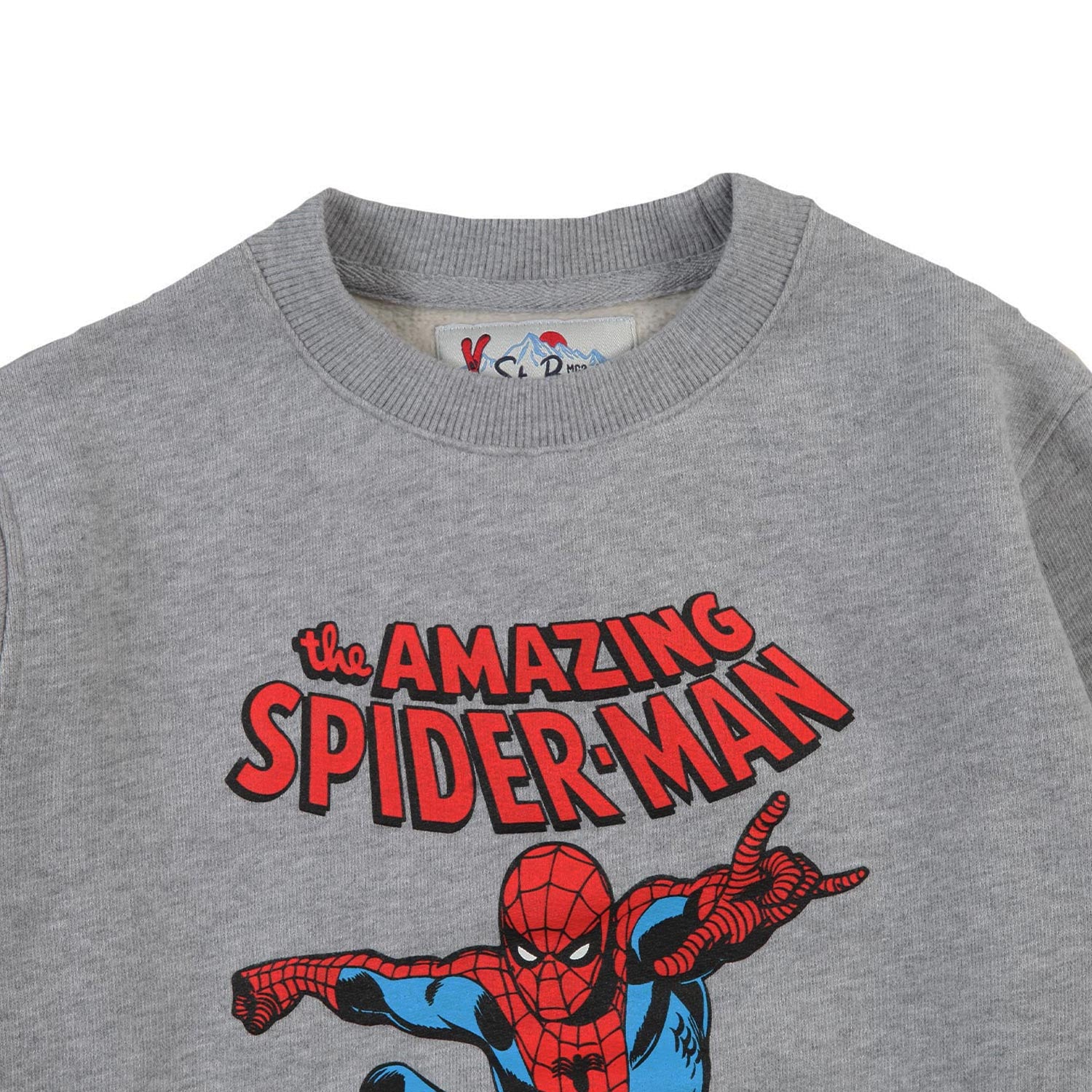 Felpa MC2 Spiderman grigio chiaro melange Bambino - annameglio.com abbigliamento moda