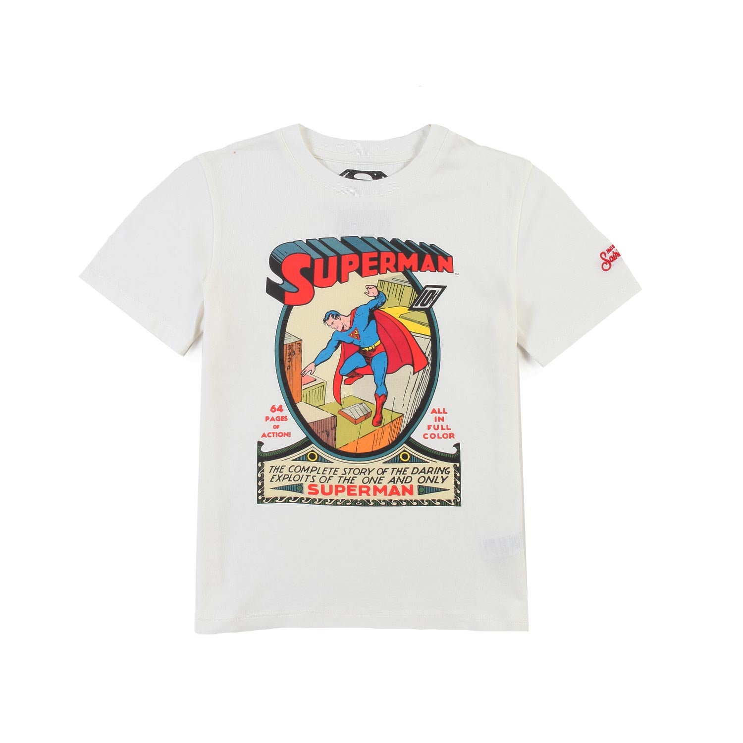 T-shirt MC2 bianca con stampa Superman multicolor - annameglio.com abbigliamento moda