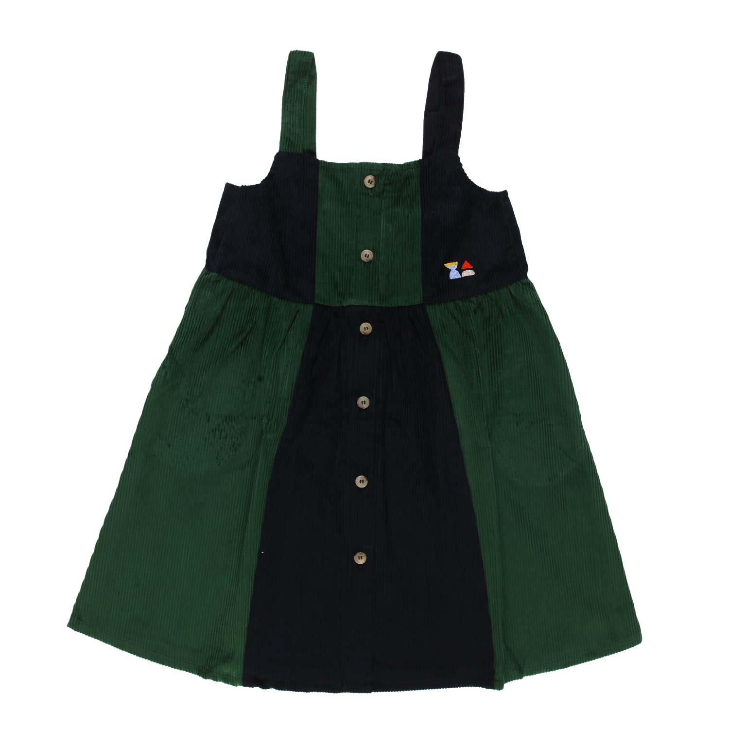 Abito Funny Friends verde e blu navy Bambina - annameglio.com abbigliamento moda