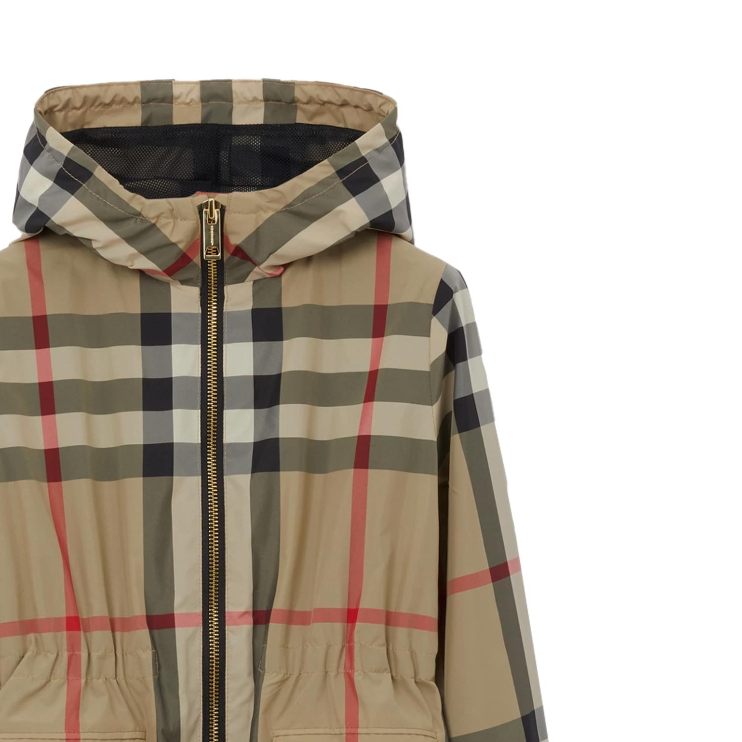 Giacca a vento Burberry beige Vintage Check - annameglio.com abbigliamento moda