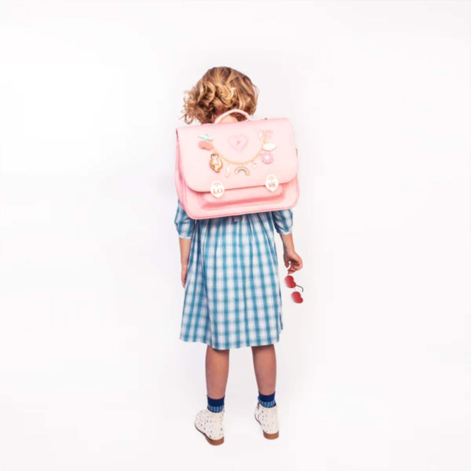 Cartella Vichy Love midi rosa e bianca - annameglio.com abbigliamento moda