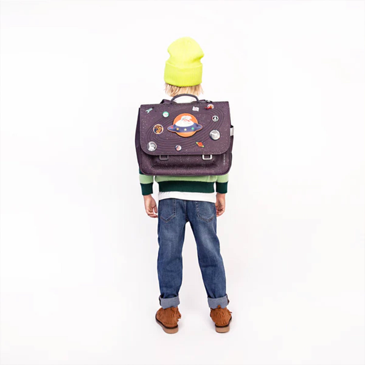 Cartella Space Invaders midi grigia e multicolor - annameglio.com abbigliamento moda