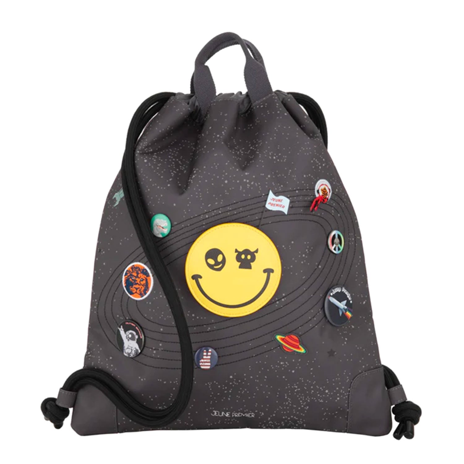 Space Invaders grey city bag backpack - annameglio.com abbigliamento moda