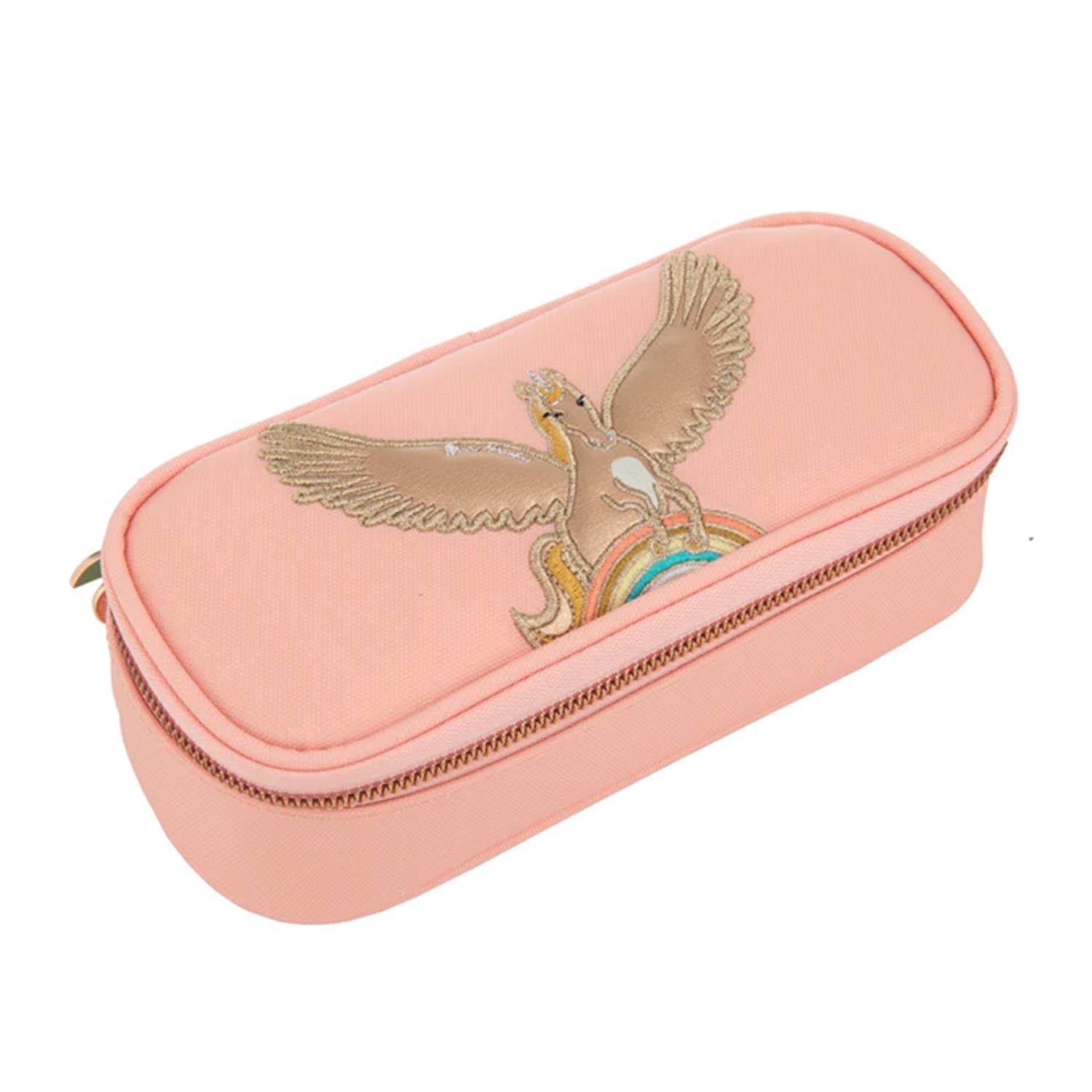 Pegasus pink and gold pencil box - annameglio.com abbigliamento moda