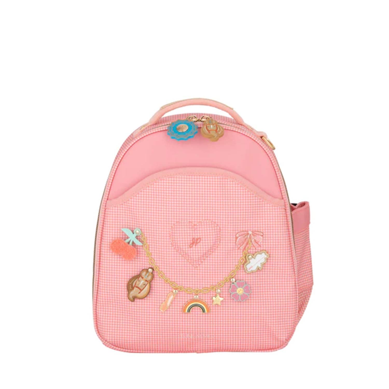 Zaino Ralphie Vichy Love rosa e bianco - annameglio.com abbigliamento moda