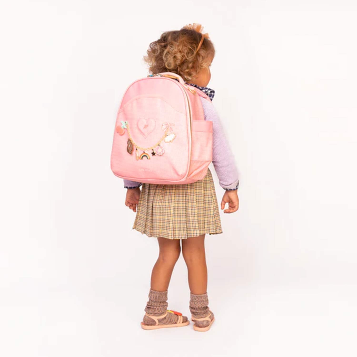 Zaino Ralphie Vichy Love rosa e bianco - annameglio.com abbigliamento moda