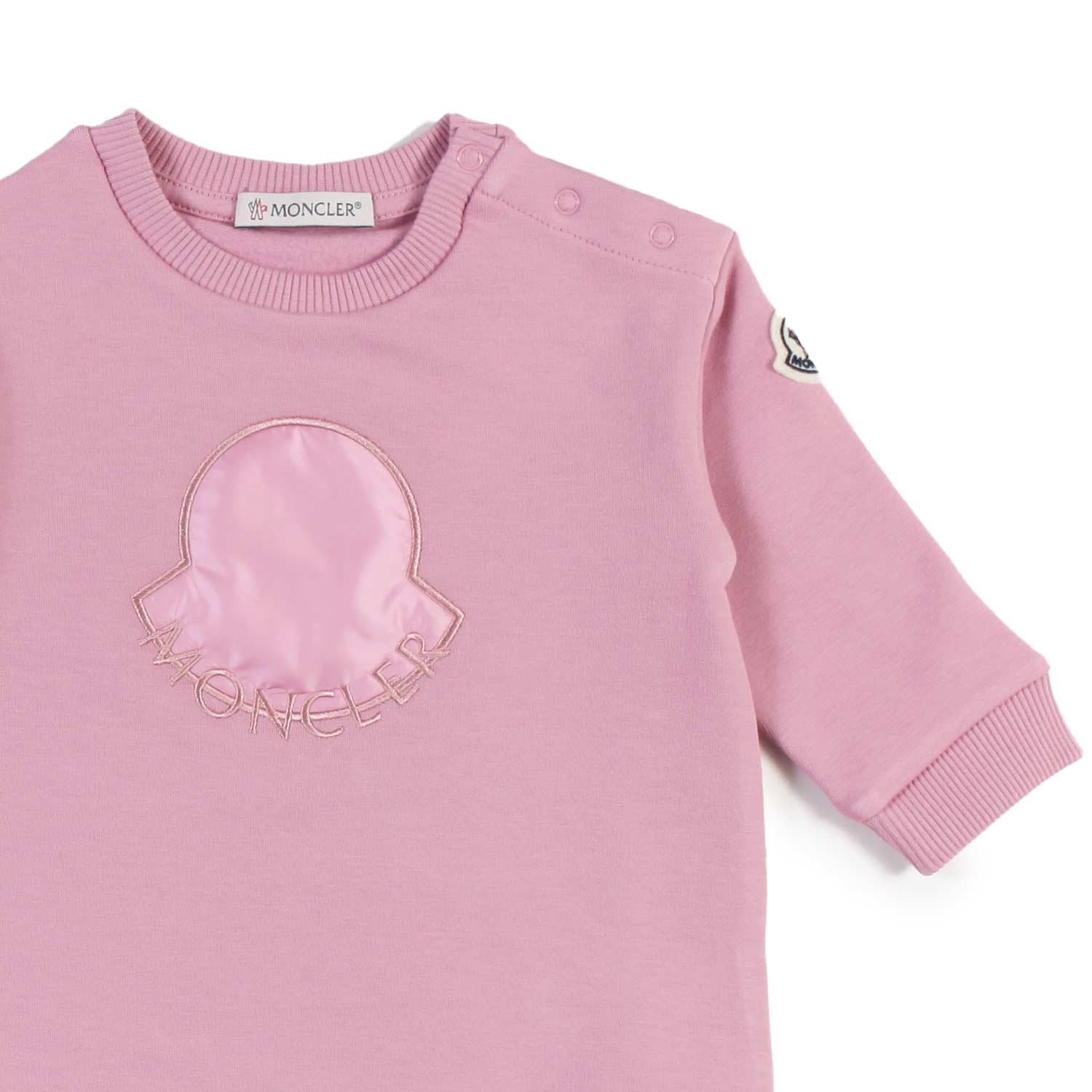 Abito felpa Moncler rosa Bimba e Neonata - annameglio.com abbigliamento moda