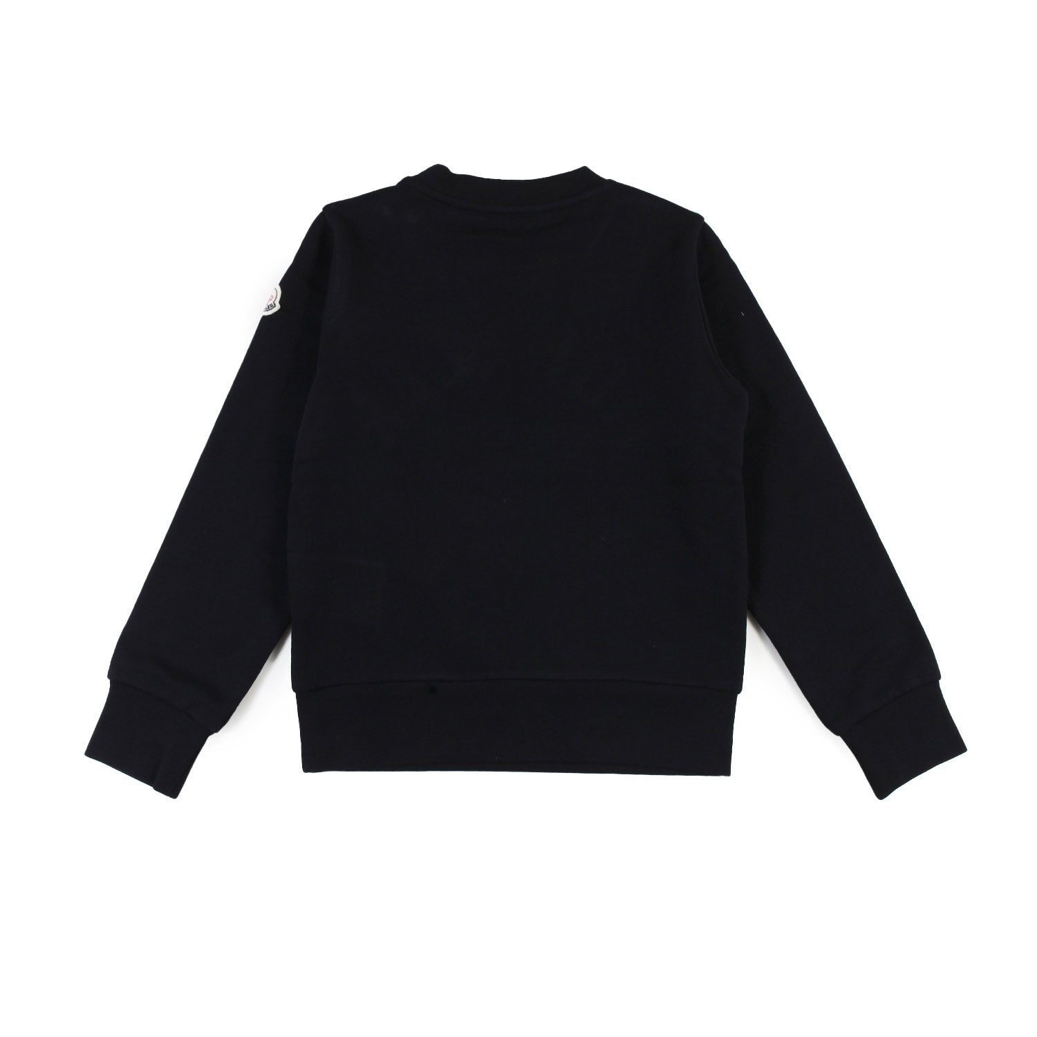 Felpa Moncler nera con maxi logo bianco - annameglio.com abbigliamento moda