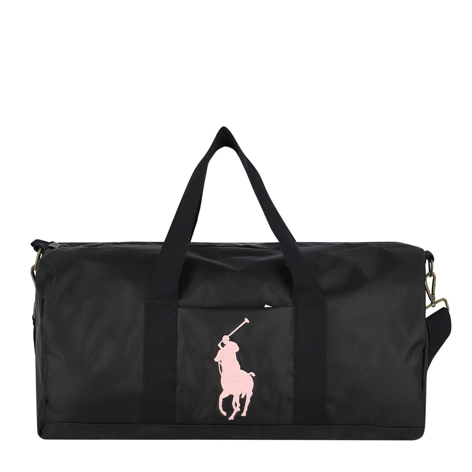 Borsone nero con Big Pony Ralph Lauren rosa - annameglio.com abbigliamento moda