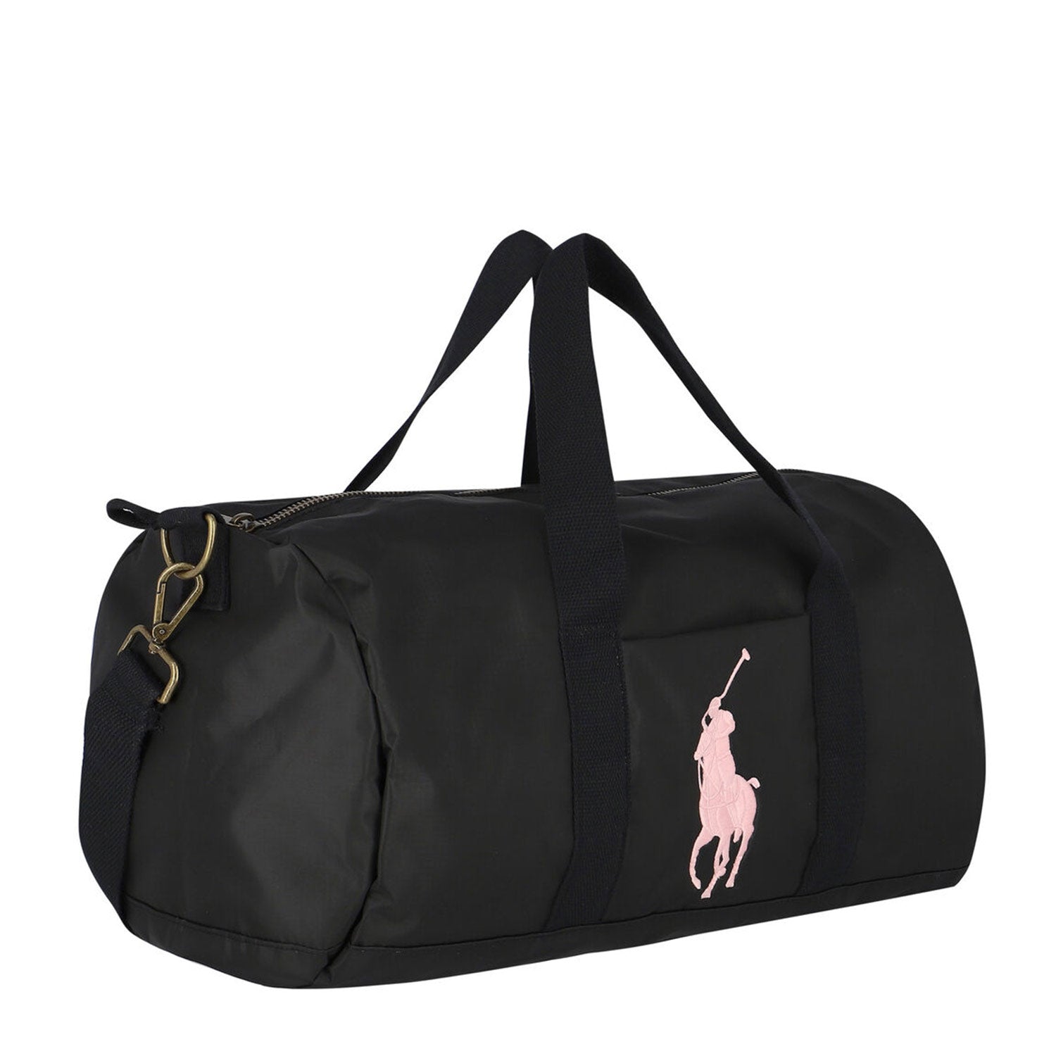 Borsone nero con Big Pony Ralph Lauren rosa - annameglio.com abbigliamento moda