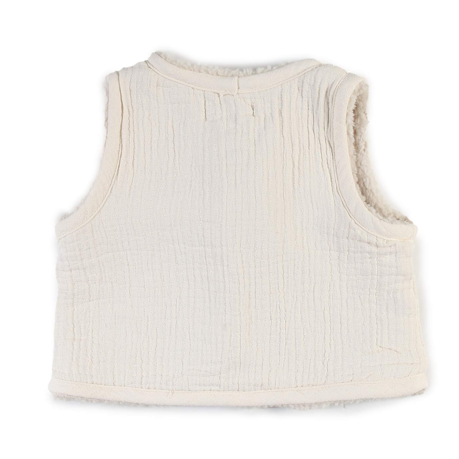 Gilet Babe and Tess panna ecru Bimbo e Bimba - annameglio.com abbigliamento moda