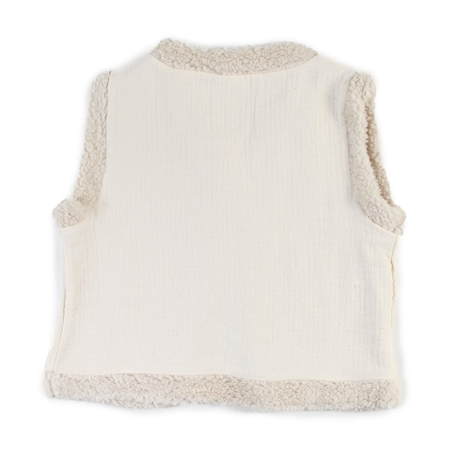 Gilet Babe and Tess ecru con fiori blu Bambina - annameglio.com abbigliamento moda