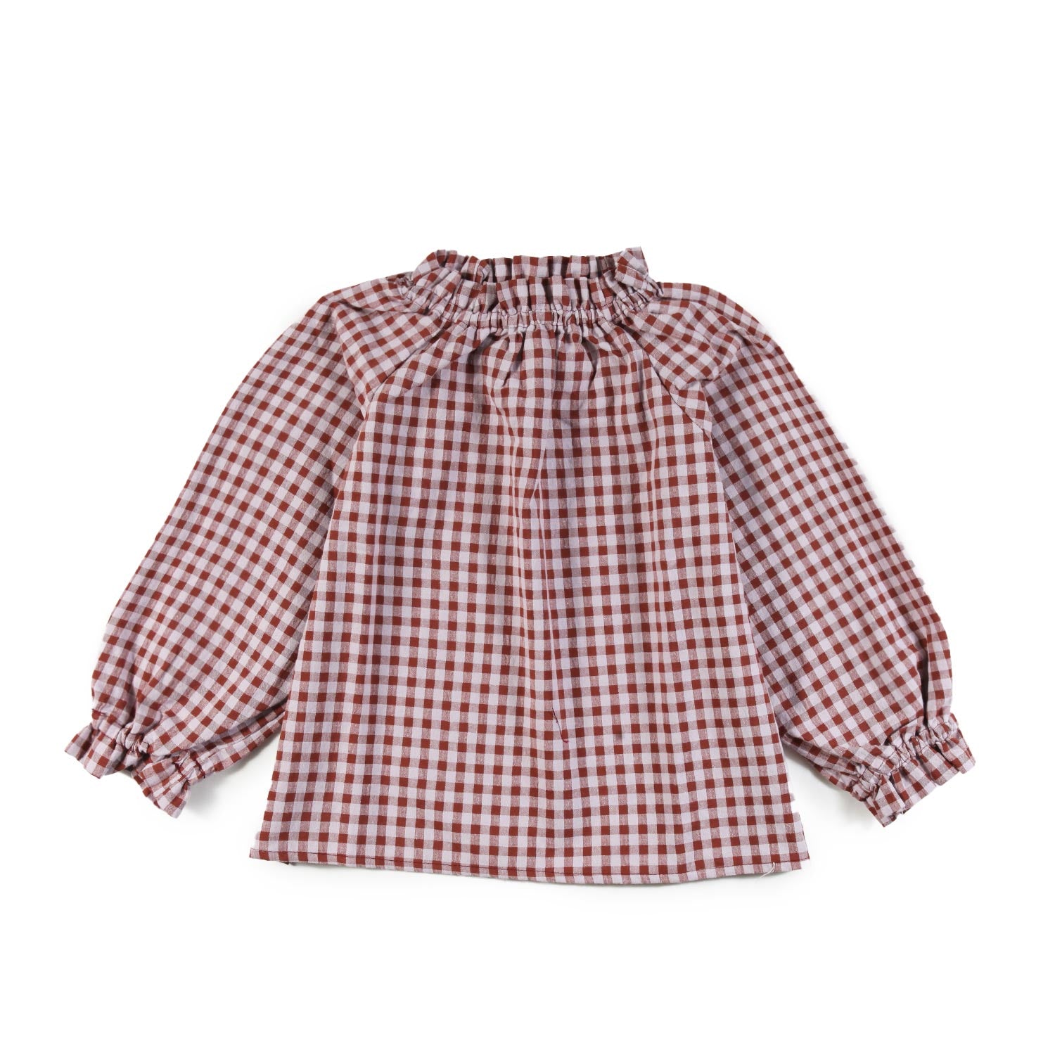 Blusa vichy Babe and Tess rosa e mattone Bambina - annameglio.com abbigliamento moda