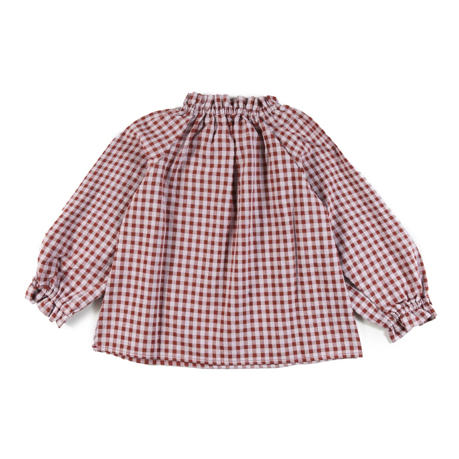 Blusa vichy Babe and Tess rosa e mattone Bambina - annameglio.com abbigliamento moda