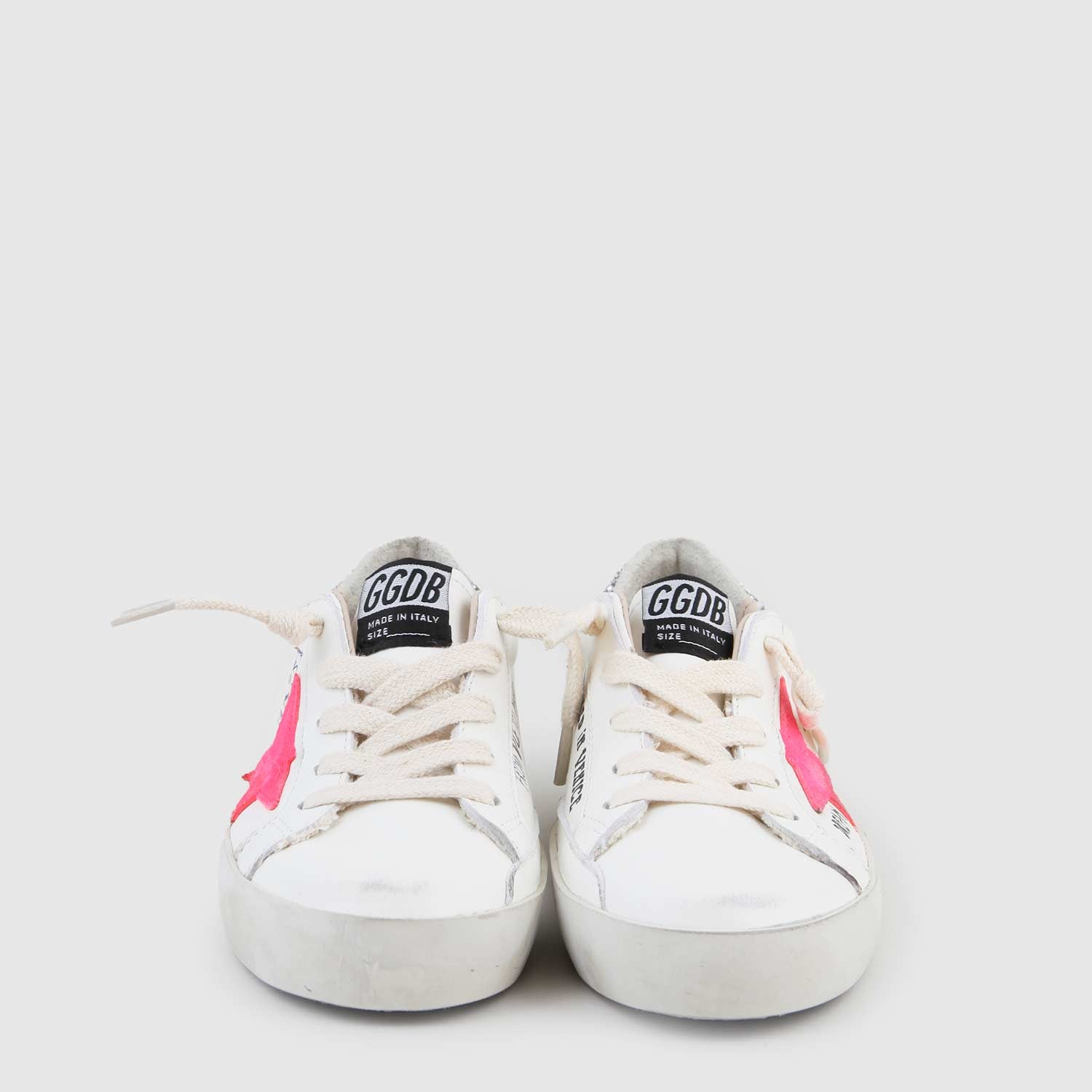 Sneaker Super Star bianca, rosa e glitter bambina - annameglio.com abbigliamento moda