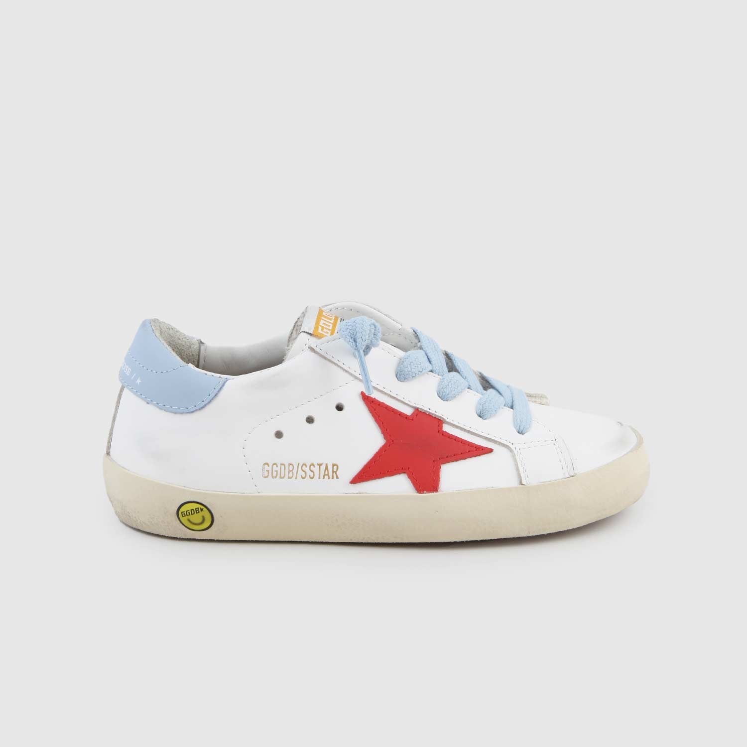 Sneaker Super Star bianca, rossa e celeste bambino - annameglio.com abbigliamento moda