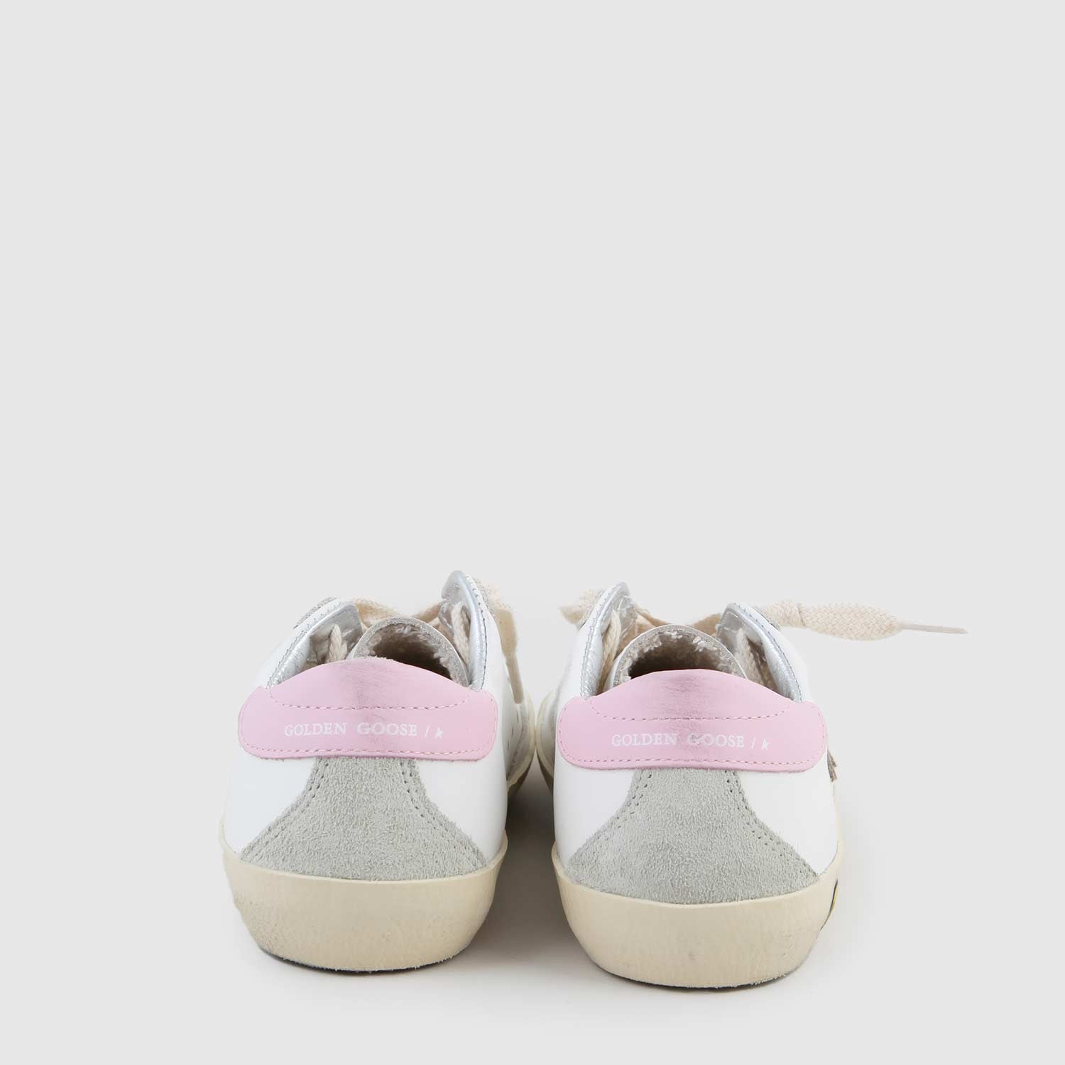 sneaker super star bianca, rosa e beige bambina - annameglio.com abbigliamento moda