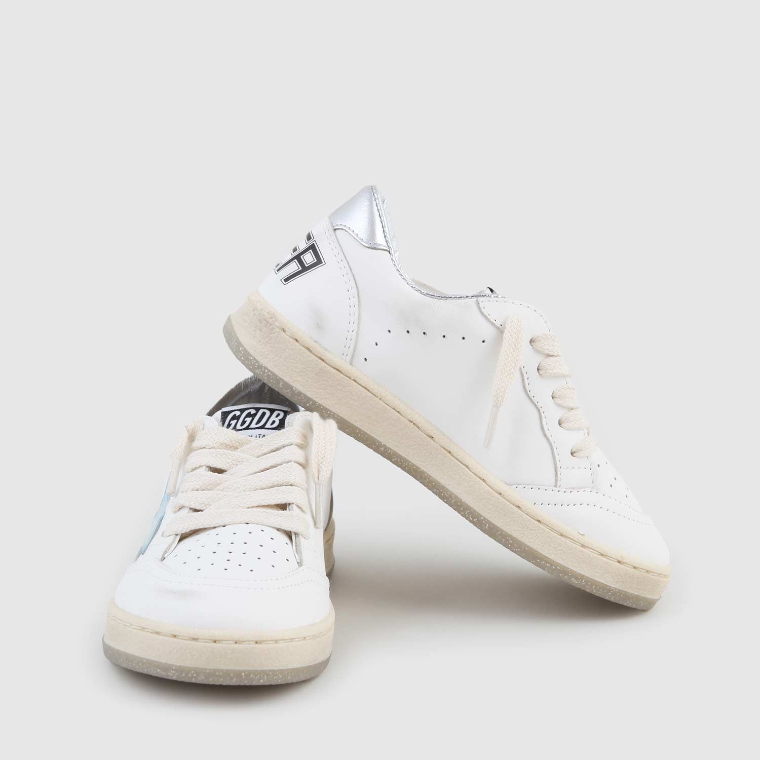 Sneaker Ball Star bianca, celeste e beige bambina - annameglio.com abbigliamento moda